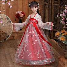Load image into Gallery viewer, Chinese Hanfu Girl Children Cosplay Costumes Lace Little Girl Dress Princess Tang Suit Kids Girl Hanfu Chinese Traditional Dress