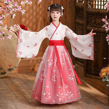 Load image into Gallery viewer, Chinese Hanfu Girl Children Cosplay Costumes Lace Little Girl Dress Princess Tang Suit Kids Girl Hanfu Chinese Traditional Dress