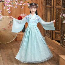 Load image into Gallery viewer, Chinese Hanfu Girl Children Cosplay Costumes Lace Little Girl Dress Princess Tang Suit Kids Girl Hanfu Chinese Traditional Dress