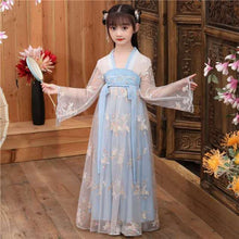 Load image into Gallery viewer, Chinese Hanfu Girl Children Cosplay Costumes Lace Little Girl Dress Princess Tang Suit Kids Girl Hanfu Chinese Traditional Dress