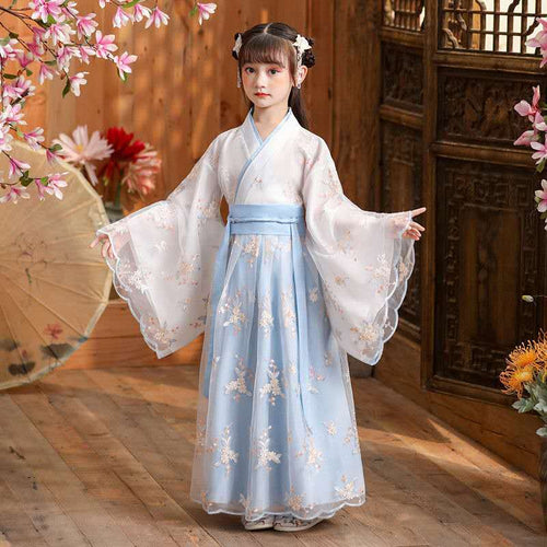 Chinese Hanfu Girl Children Cosplay Costumes Lace Little Girl Dress Princess Tang Suit Kids Girl Hanfu Chinese Traditional Dress