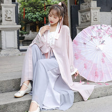 Load image into Gallery viewer, Chinese Traditional Ancient Hanfu Costumes Classical Tang Dynasty Princess Hanfu Dress Embroidery 3PCS Retro Folk Dance Suit