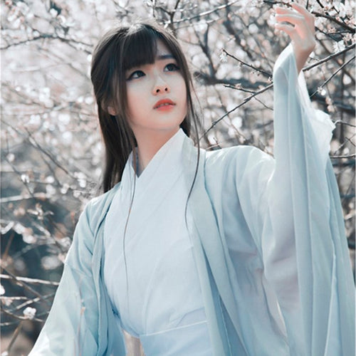 Chinese Traditional Folk Dance Costume Women Ancient Hanfu Dress Oriental Style Tang Dynasty Dance Clothing Girl Fairy Cosplay