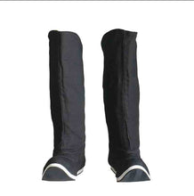 Load image into Gallery viewer, Chinese Traditional Hanfu Bow Boots For Men&amp;Women Cloth Boots Hanfu Shoes Couples Black Hanfu Soap Boots For Men Women 35-44#