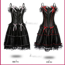 Load image into Gallery viewer, Chrismas Sexy Corset Wedding Party Dress Bustier Whole Set Corset Sexy Lingerie Gothic Party Queen Corset Dress