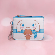Load image into Gallery viewer, Cinnamoroll Coin Bag Wallet Certificate Cover Keychain Student School Card Meal Cartoon Cover Cute Coin Purse Keychain Pendant