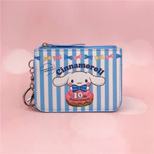 Load image into Gallery viewer, Cinnamoroll Coin Bag Wallet Certificate Cover Keychain Student School Card Meal Cartoon Cover Cute Coin Purse Keychain Pendant