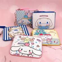 Load image into Gallery viewer, Cinnamoroll Coin Bag Wallet Certificate Cover Keychain Student School Card Meal Cartoon Cover Cute Coin Purse Keychain Pendant
