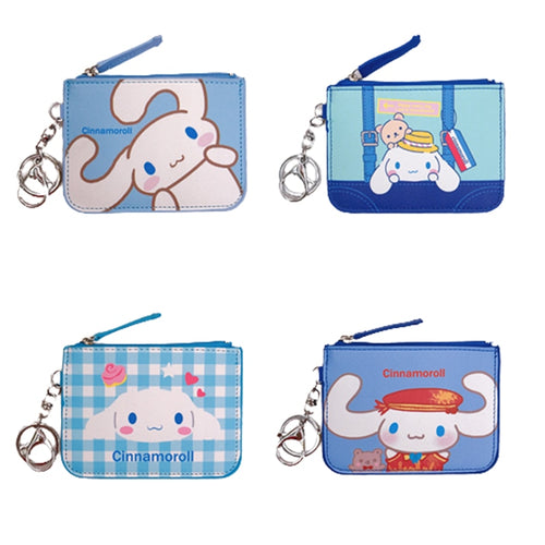 Cinnamoroll Coin Purse Kawaii Cartoon Bag Cute Wallet Pu Card Holder Cinnamoroll Coin Purse Keychain Pendant Wallet Girl Gift