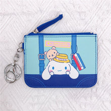 Load image into Gallery viewer, Cinnamoroll Coin Purse Kawaii Cartoon Bag Cute Wallet Pu Card Holder Cinnamoroll Coin Purse Keychain Pendant Wallet Girl Gift