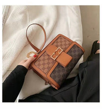 Load image into Gallery viewer, Clássico padrão de impressão couro crossbody aleta sacos para as mulheres retro marca bolsas ombro e bolsas femininas desig