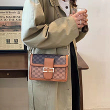 Load image into Gallery viewer, Clássico padrão de impressão couro crossbody aleta sacos para as mulheres retro marca bolsas ombro e bolsas femininas desig