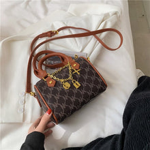 Load image into Gallery viewer, Clássico retro feminino tote bags pequeno couro do plutônio das mulheres designer bolsas de luxo marca ombro crossbody sacos sen