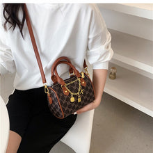 Load image into Gallery viewer, Clássico retro feminino tote bags pequeno couro do plutônio das mulheres designer bolsas de luxo marca ombro crossbody sacos sen