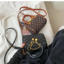 Load image into Gallery viewer, Clássico retro feminino tote bags pequeno couro do plutônio das mulheres designer bolsas de luxo marca ombro crossbody sacos sen