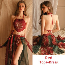 Load image into Gallery viewer, Classical Lace Women Cosplay Dancer Night Dress Sexy Sleepwear Bridesmaid Nightgown Camisolas Lingerie Sleep Tops Summer 2022