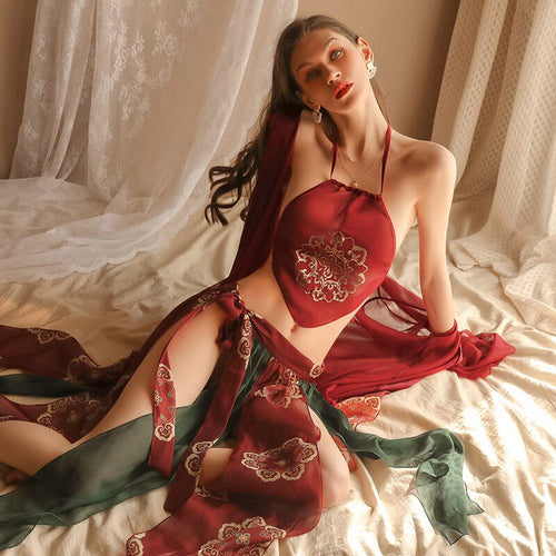 Classical Lace Women Cosplay Dancer Night Dress Sexy Sleepwear Bridesmaid Nightgown Camisolas Lingerie Sleep Tops Summer 2022