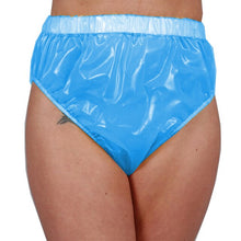 Load image into Gallery viewer, Clear PVC Plastic Bikini Panties PVC Underwear Transparent Glass Clear shorts high waist thongs adult baby panties sissy cloth