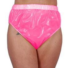 Load image into Gallery viewer, Clear PVC Plastic Bikini Panties PVC Underwear Transparent Glass Clear shorts high waist thongs adult baby panties sissy cloth