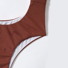 Load image into Gallery viewer, Closed Swimsuit Bikini 2021 Pure Strapless Suit Shoulder Sling Color Without Pattern Solid Color