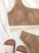 Load image into Gallery viewer, Color Matching Pit Strip One-shoulder Bikini Backless Sexy Swimsuit