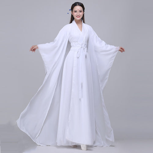 Cosplay Costume Traditional Women Hanfu Clothing Chinese  Ancient Halloween Clothes Classic Dance Zither Performance Dress Gown