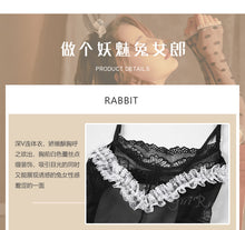 Load image into Gallery viewer, Cosplay Porno Teddies Bunny Sex Uniform Set Women Sexy Lingerie Erotica Bodysuit Lace See-through Onesie Open Crotch Jumpsuit