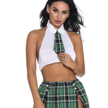 Load image into Gallery viewer, Cosplay Role Play Costumes Plaid Night Women Roleplay Sex Uniform TemptationSexy Lingerie Schoolgirl Underwear Erotic Costume 18
