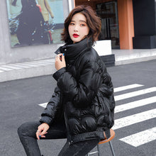 Load image into Gallery viewer, Cotton Padded Jacket Women Winter Bright Outerwear &amp; Coats Solid Zip Up Thick Oversize Jackets for Women