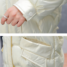 Load image into Gallery viewer, Cotton Padded Jacket Women Winter Bright Outerwear &amp; Coats Solid Zip Up Thick Oversize Jackets for Women