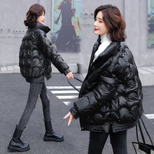 Load image into Gallery viewer, Cotton Padded Jacket Women Winter Bright Outerwear &amp; Coats Solid Zip Up Thick Oversize Jackets for Women