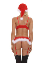 Load image into Gallery viewer, Couple Sex Fantasy Role Play Sexy Lingerie Red Christmas Women Bra Set Cosplay Costumes Adult Sex Party Temptation Underwear Set