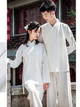 Load image into Gallery viewer, Couples Matching Hanfu Sleepwear Chinese Men Women Pyjama Set Tops And Pants Womans Two Piece Suits Unisex Clothing For Adult