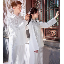 Load image into Gallery viewer, Couples Matching Hanfu Sleepwear Chinese Men Women Pyjama Set Tops And Pants Womans Two Piece Suits Unisex Clothing For Adult