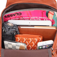 Load image into Gallery viewer, Cow Genuine Leather Women Backpacks Luxury Brand Female Real Natural First Layer Leather Ladies Girl Student Casual Backpack Bag