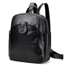 Load image into Gallery viewer, Cow Genuine Leather Women Backpacks New Fashion Luxury Brand Female Real Natural Leather Ladies Girl Student Casual Backpack