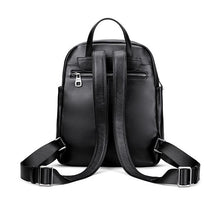 Load image into Gallery viewer, Cow Genuine Leather Women Backpacks New Fashion Luxury Brand Female Real Natural Leather Ladies Girl Student Casual Backpack