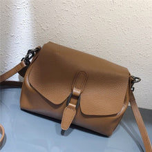 Load image into Gallery viewer, Cow Leather Handbag 2022 New Leather Shoulder Messenger Bag Female Fashion Wild Texture First Layer Leather Portable Pure