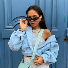 Load image into Gallery viewer, Cozy Faux Lambswool Fleece Jackets Women Autumn Winter Warm Fashion Coats Long Sleeve Casual Pocket Button Outerwear