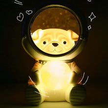 Load image into Gallery viewer, Creative Cute Galaxy Guardian Pet Astronaut Night Light Personality Bedroom Decoration Lights Star Light Kids Toys Birthday Gift