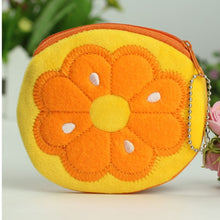 Load image into Gallery viewer, Creative Fruit Plush Coin Purse Watermelon/Strawberry/Orange/Pineapple Zipper Wallet Plush Pocket Card Holder Coin Wallets