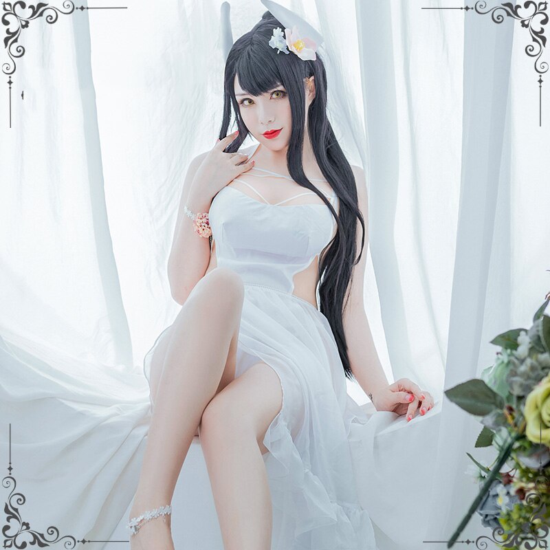 Custom size Azur Lane Hiei Cosplay Costume Sexy Beach bikini swimsuit dress uniform Halloween costumes women Anime outfits cloth
