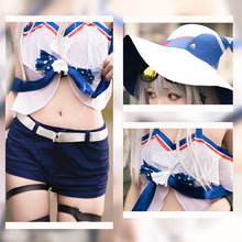 Load image into Gallery viewer, Customize Arknights GUARD Skadi Coral Coast Cosplay Costumes Sexy Costume Women Sexy Swimsuit Sun Hat Suit Halloween Dress Up