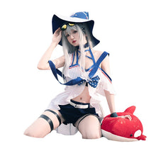 Load image into Gallery viewer, Customize Arknights GUARD Skadi Coral Coast Cosplay Costumes Sexy Costume Women Sexy Swimsuit Sun Hat Suit Halloween Dress Up