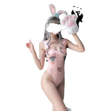 Load image into Gallery viewer, Cute Girly Babydoll Lingerie Sexy Lingerie Japanese Two-dimensional Anime Cosplay Swimsuit Sexy Student Soft Girl Pink Smiley