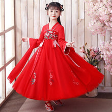 Load image into Gallery viewer, Cute Kids Hanfu Dresses Vintage Chinese Style Girls Traditional Princess Dress Hanfu Cosplay Costume Tang Clothes Vestido Chino