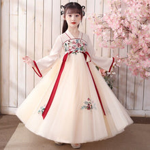 Load image into Gallery viewer, Cute Kids Hanfu Dresses Vintage Chinese Style Girls Traditional Princess Dress Hanfu Cosplay Costume Tang Clothes Vestido Chino