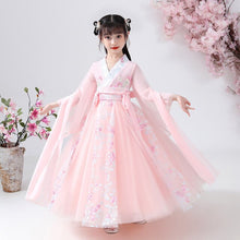 Load image into Gallery viewer, Cute Kids Hanfu Dresses Vintage Chinese Style Girls Traditional Princess Dress Hanfu Cosplay Costume Tang Clothes Vestido Chino