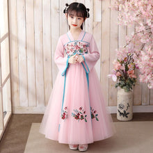 Load image into Gallery viewer, Cute Kids Hanfu Dresses Vintage Chinese Style Girls Traditional Princess Dress Hanfu Cosplay Costume Tang Clothes Vestido Chino