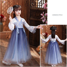Load image into Gallery viewer, Cute Kids Hanfu Dresses Vintage Chinese Style Girls Traditional Princess Dress Hanfu Cosplay Costume Tang Clothes Vestido Chino